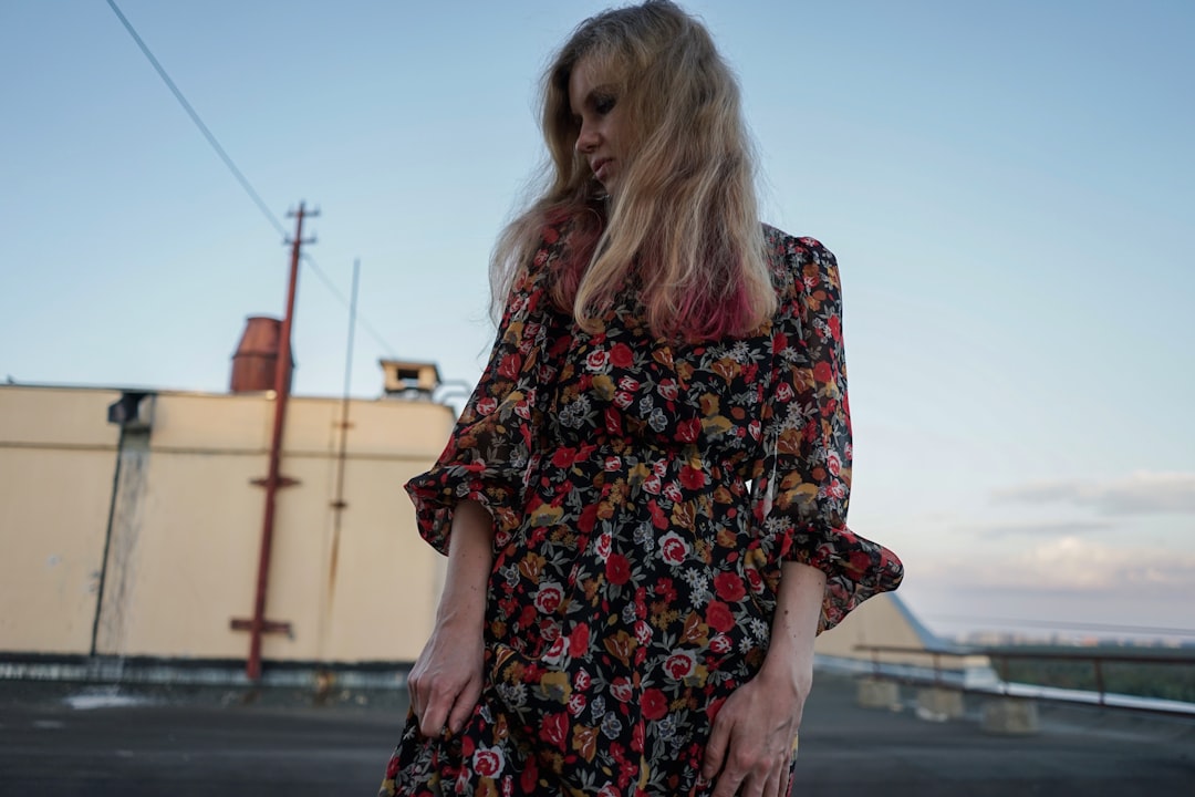 Photo flared dress