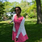 Photo flared dress