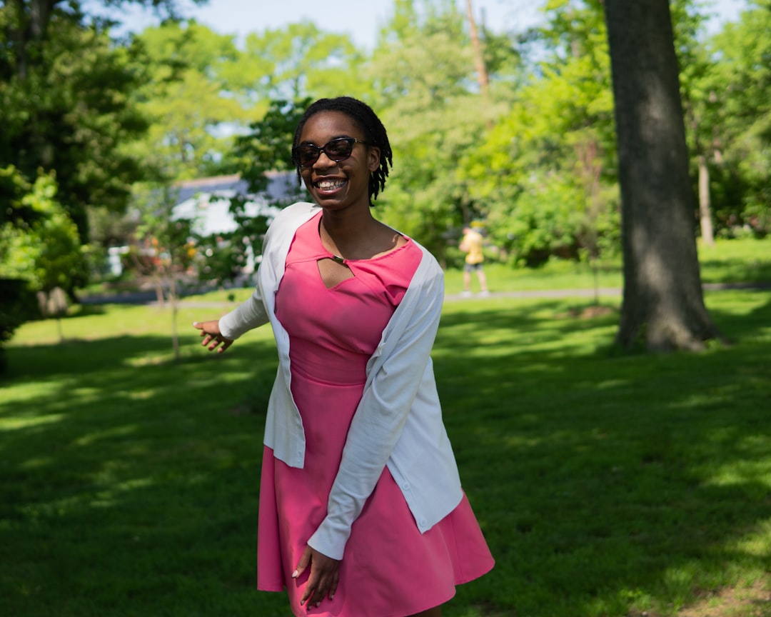 Photo flared dress