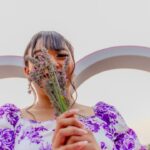 Photo purple dress